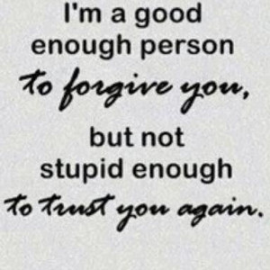 trust & forgiveness