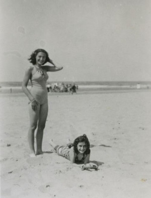 Anne Frank and her sister Margot