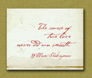 William Shakespeare Love Quote Wall Print Personalized Wedding ...