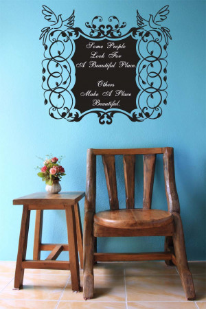 Beautiful Place Wall Decal Quote Wall Sticker Quote
