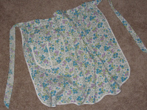 found two old aprons today, got them washed up and was ironing them ...