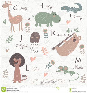 Cute Zoo Animal Photos Zoo alphabet with cute animals