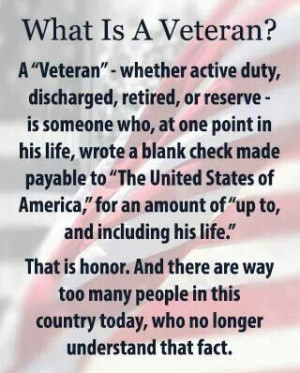 Definition of A Veteran...
