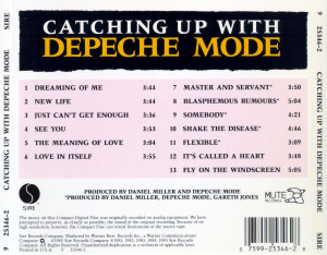 Musica Caratula de Depeche Mode Catching Up Trasera