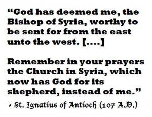 Ignatius mentions, but doesn't defend, the mono-episcopacy in his ...