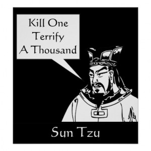 Sun Tzu and Quote -- Famous Military Strategist Print