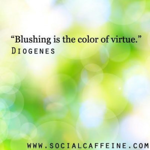 What makes you blush? #SocialCaffeine
