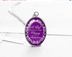 Holidays Sale, Coco Chanel Quote Necklace, Inspirational Quote Jewelry ...
