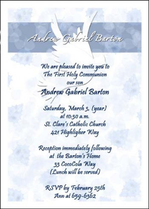 Dove First Holy Communion Invitation areBecoming Very Popular!