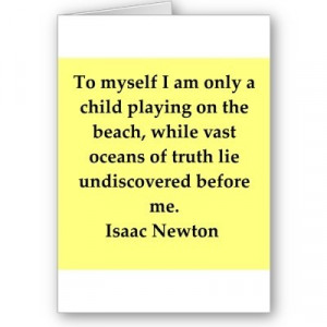 Isaac newton, quotes, sayings, yourself, boy, playing, beach
