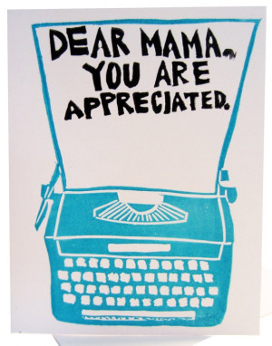 dear mama you are appreciated // mothers day card by foreignspell ...