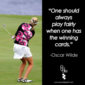 ... to win a 10-piece golf wardrobe from Poodle. #playwell #golf #quotes