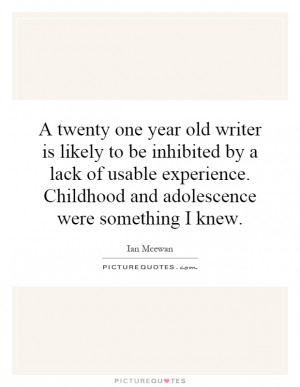 one year old writer is likely to be inhibited by a lack of usable ...