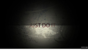 Just do it nike motivational quote wallpaper hd