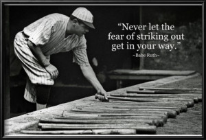 ... babe ruth striking out famous quote archival photo poster posters
