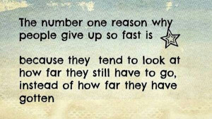 don't give up...
