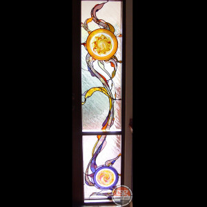 Contemporary Stained Glass Window Panels