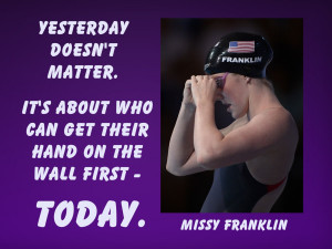 Poster Missy Franklin Olympic Swimming Champion Photo Quote Wall ...