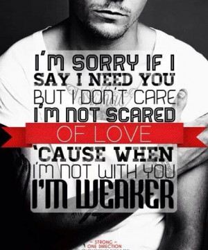 One direction Lyrics~ strong