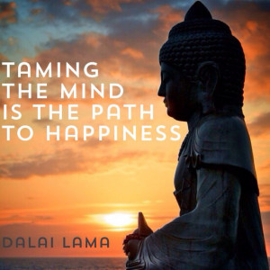 Taming the #mind is the #path to #happiness #quote #dalai #lama