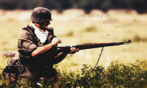 Rifles war soldier quotes men World II HD Wallpaper