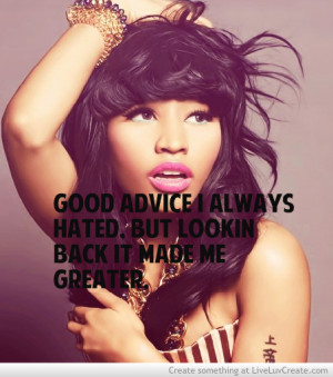 Nicki Minaj Inspiring Quote