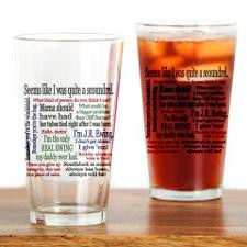 Ewing Quotes Drinking Glass for