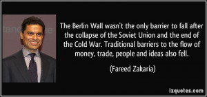The Berlin Wall wasn't the only barrier to fall after the collapse of ...