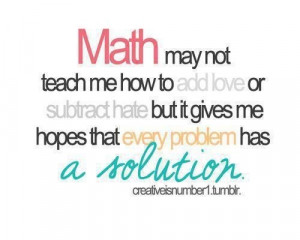 Math quotes, deep, thoughts, sayings, solution