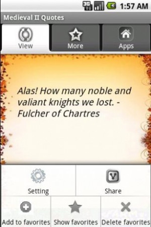 View bigger - Medieval II Quotes for Android screenshot