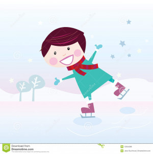 Ice Skating Boy Customized