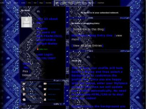 Blue Rags - Jkdjk MySpace Layout Preview
