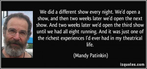 More Mandy Patinkin Quotes