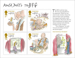 Royal Mail Releases ‘Roald Dahl’ Stamps