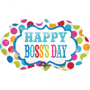 Boss's Day Dots Marquee Super Shape