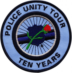 Police Unity Tour Blue Emboidered Patch