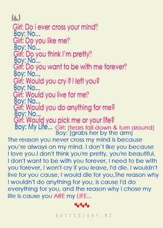 Boy Girl Conversations About Love | quotediaryofficial:Boy & Girl ...