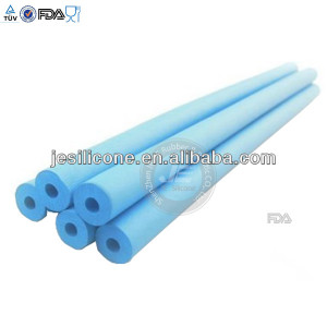 Soft flexible solid silicone foam tube jpg
