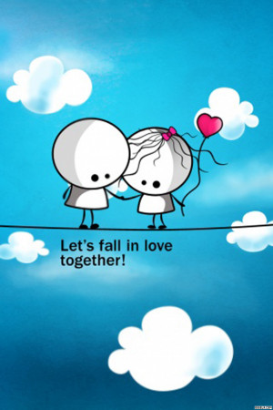 Lets Fall in Love Together Wallpaper | iPhone 5 Wallpaper