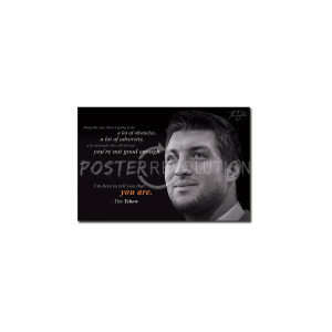 Tim Tebow - New York Jets Adversity Quote Football Poster