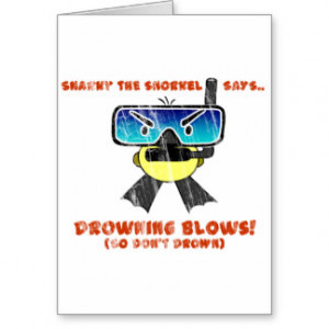 Snarky the Snorkel - Retro Greeting Card