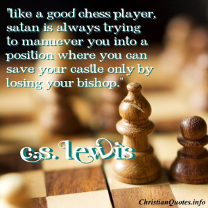 Lewis Christian Quote - Chess Player