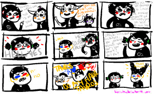 sollux, karkat, tavros, comic