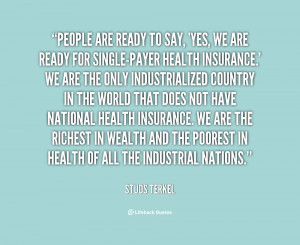 People are ready to say, 'Yes, we are ready for single-payer health ...