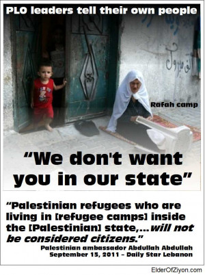 We don't want you in Palestine