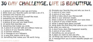 30 Day Challenge Tumblr Personal