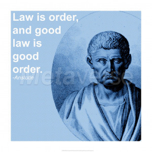 Aristotle Law Quote art print