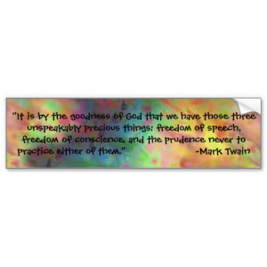tie dye quote from Mark Twain Bumper Stickers