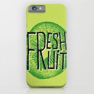 Kiwi fresh fruit illustration quotes iPhone & iPod Case