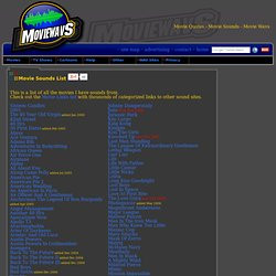 Movie Wavs Mp3s Movie Quotes Movie Sounds Movie Wavs